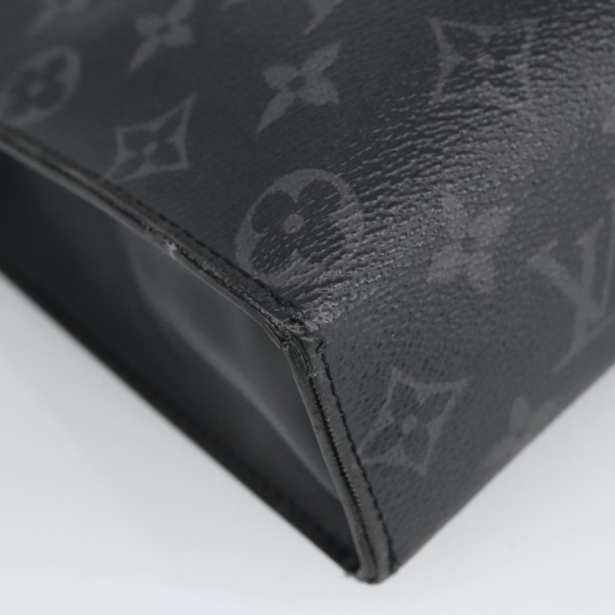 Louis Vuitton Pochette Voyage Monogram Eclipse Canvas, BLACK, CANVAS, Clutche & pouche