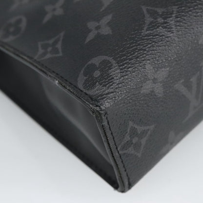 Louis Vuitton Pochette Voyage Monogram Eclipse Canvas, BLACK, CANVAS, Clutche & pouche