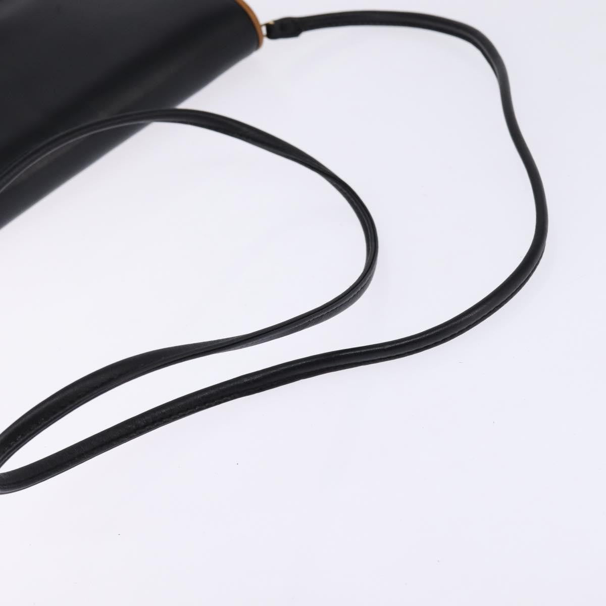 Celine Shoulder Bag Leather, BLACK, LEATHER, Shoulder bag