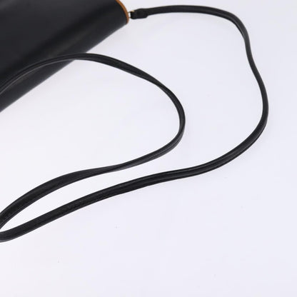 Celine Shoulder Bag Leather, BLACK, LEATHER, Shoulder bag