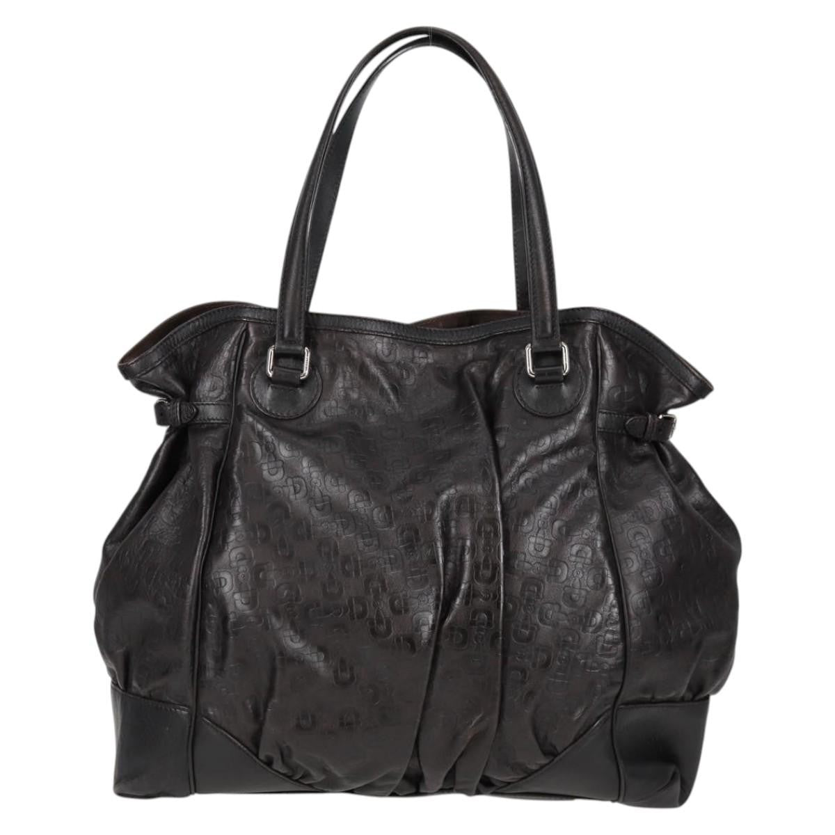 Gucci Full Moon Tote Guccissima Leather, BLACK, LEATHER, Shoulder bag