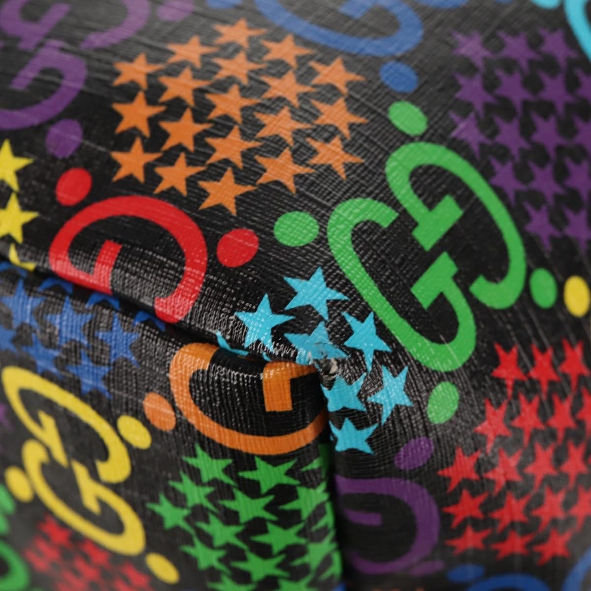 Gucci Convertible Duffle Backpack Psychedelic Print GG Coated Canvas, MULTICOLOUR, PVC, Travel bag