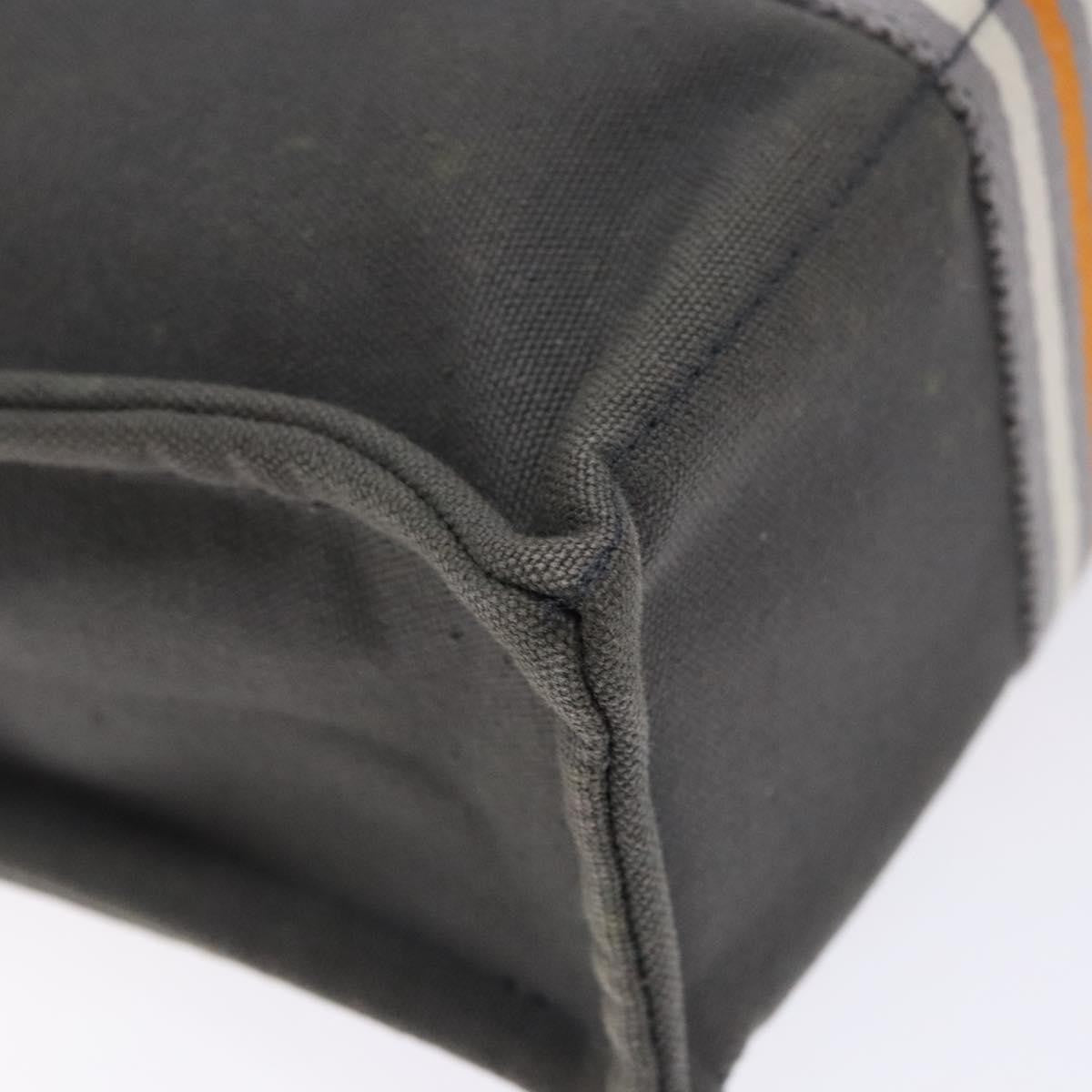 Hermes Fourre Tout Tote Canvas, GRAY, CANVAS, Tote bag