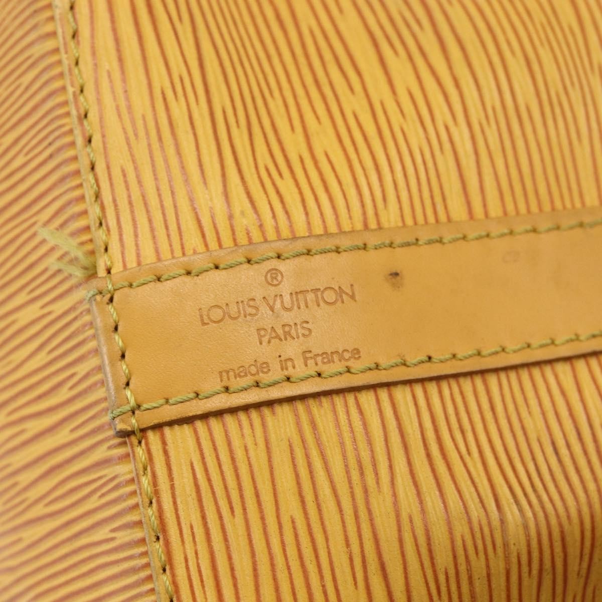 Louis Vuitton Petit Noe Handbag Epi Leather, YELLOW, LEATHER, Shoulder bag