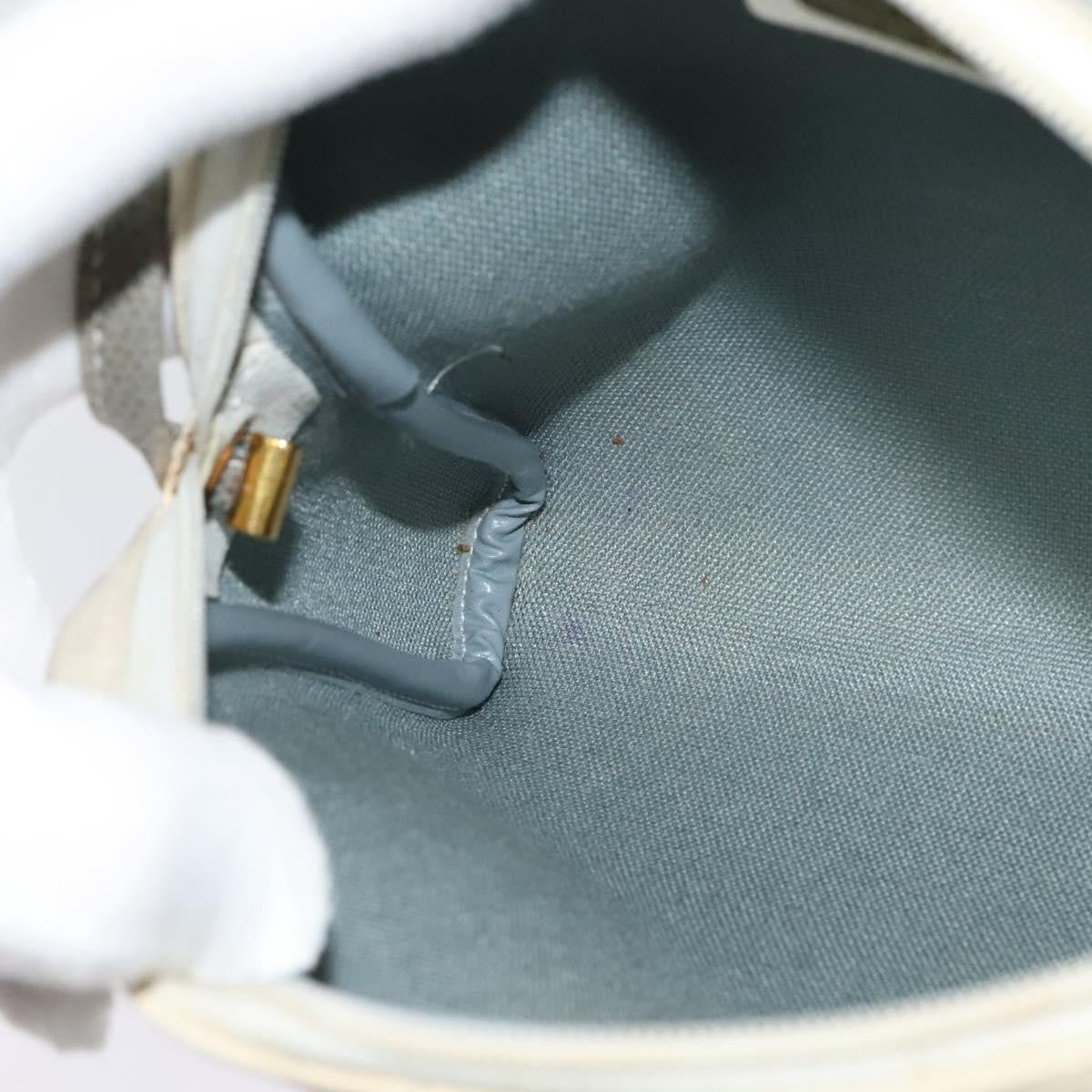 Christian Dior Vintage Honeycomb Shoulder Bag Canvas, WHITE, CANVAS, Shoulder bag