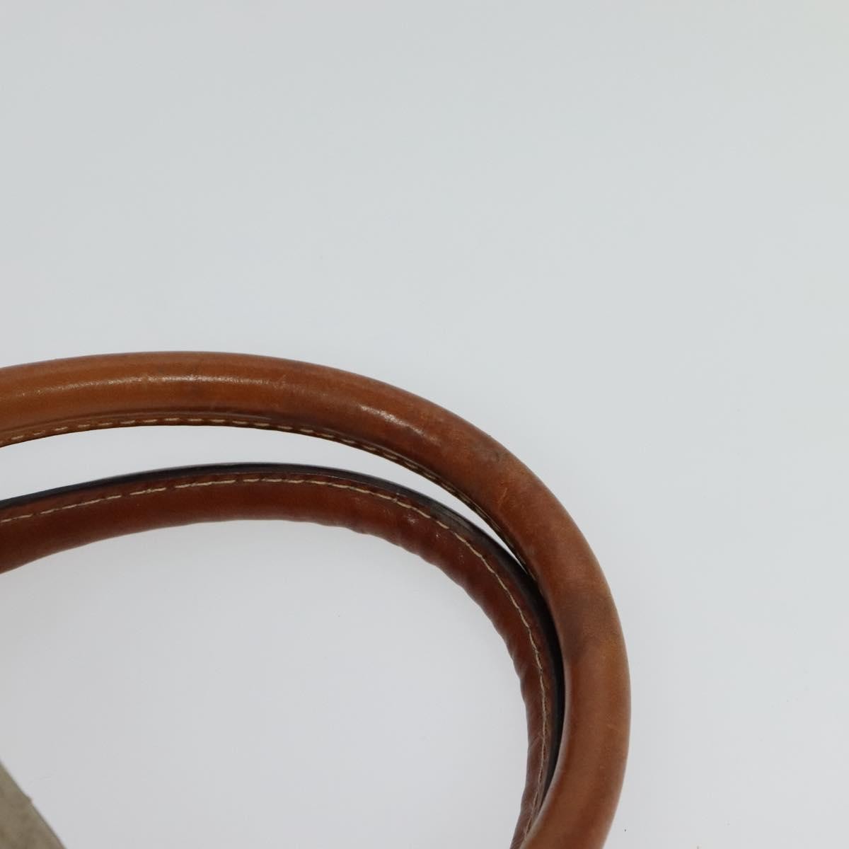 Celine Macadam Handbag Macadam with leather, BEIGE, CANVAS, Handbag