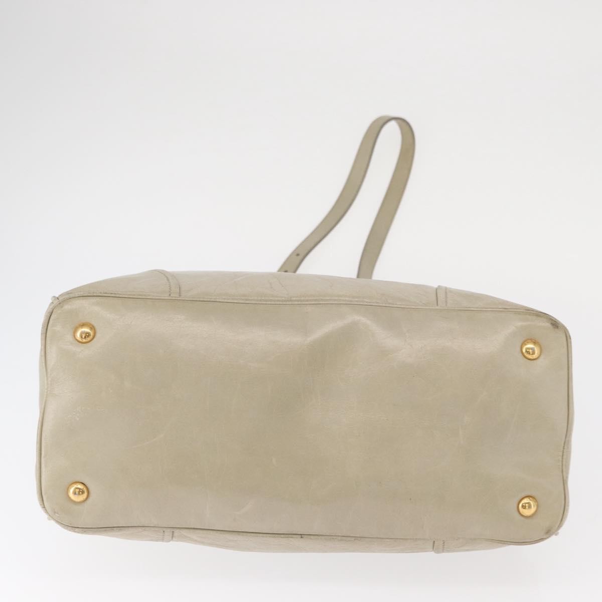 Prada Tote Vitello Daino Vitello Daino, BEIGE, LEATHER, Handbag