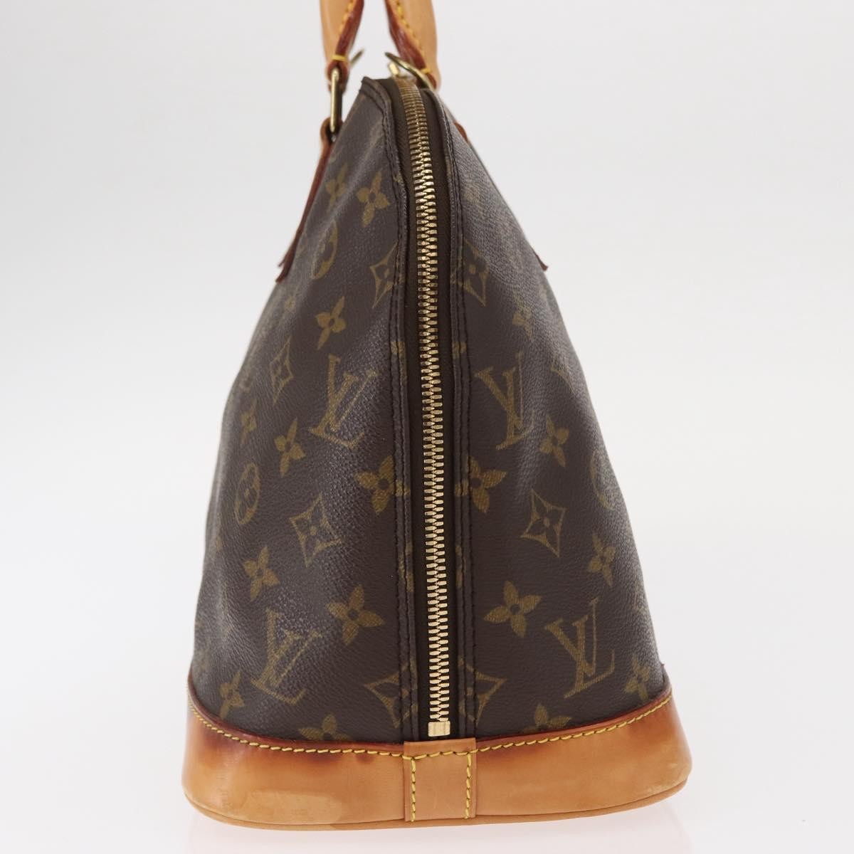 Louis Vuitton Alma Handbag Monogram Canvas, BROWN, CANVAS, Handbag