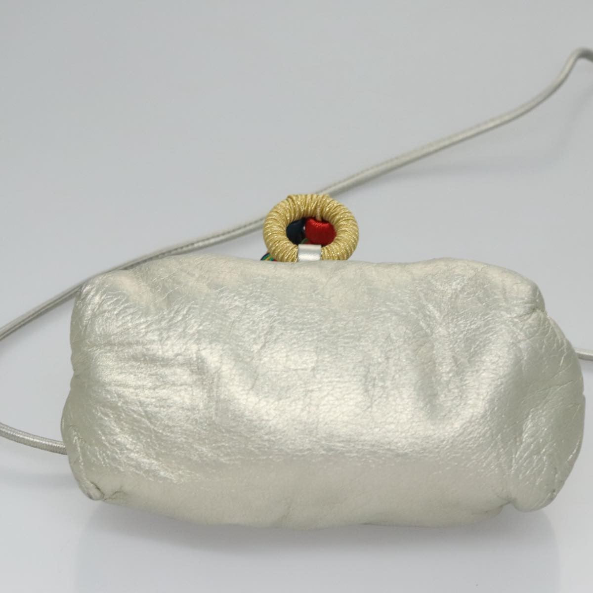 Loewe Vintage Crossbody Leather, SILVER, LEATHER, Shoulder bag