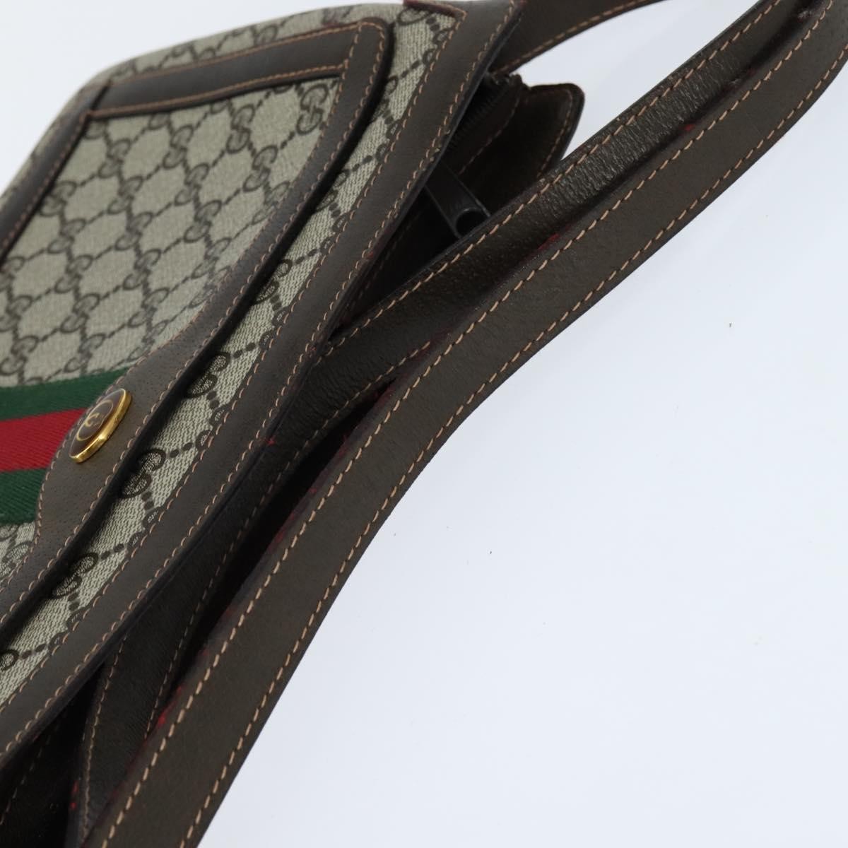 Gucci Ophidia Zip Shoulder Bag GG Coated Canvas, BEIGE, CANVAS, Shoulder bag