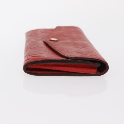 Louis Vuitton Sarah Wallet NM Monogram Empreinte Leather, ORANGE, LEATHER, Wallets