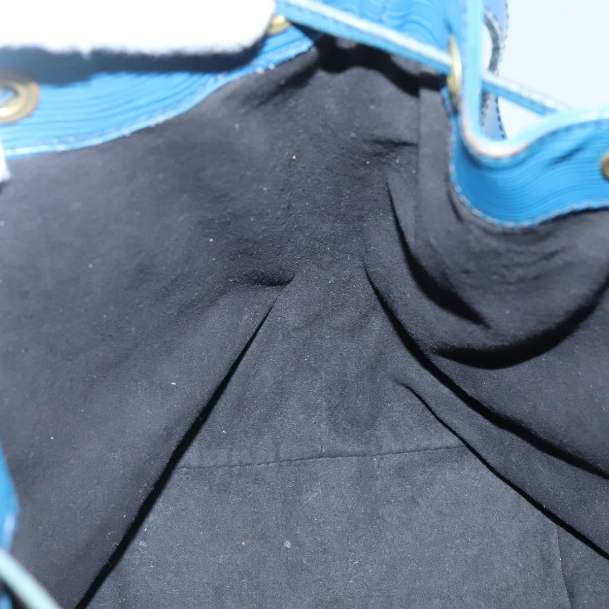 Louis Vuitton Bicolor Petit Noe Handbag Epi Leather, BLUE, LEATHER, Handbag