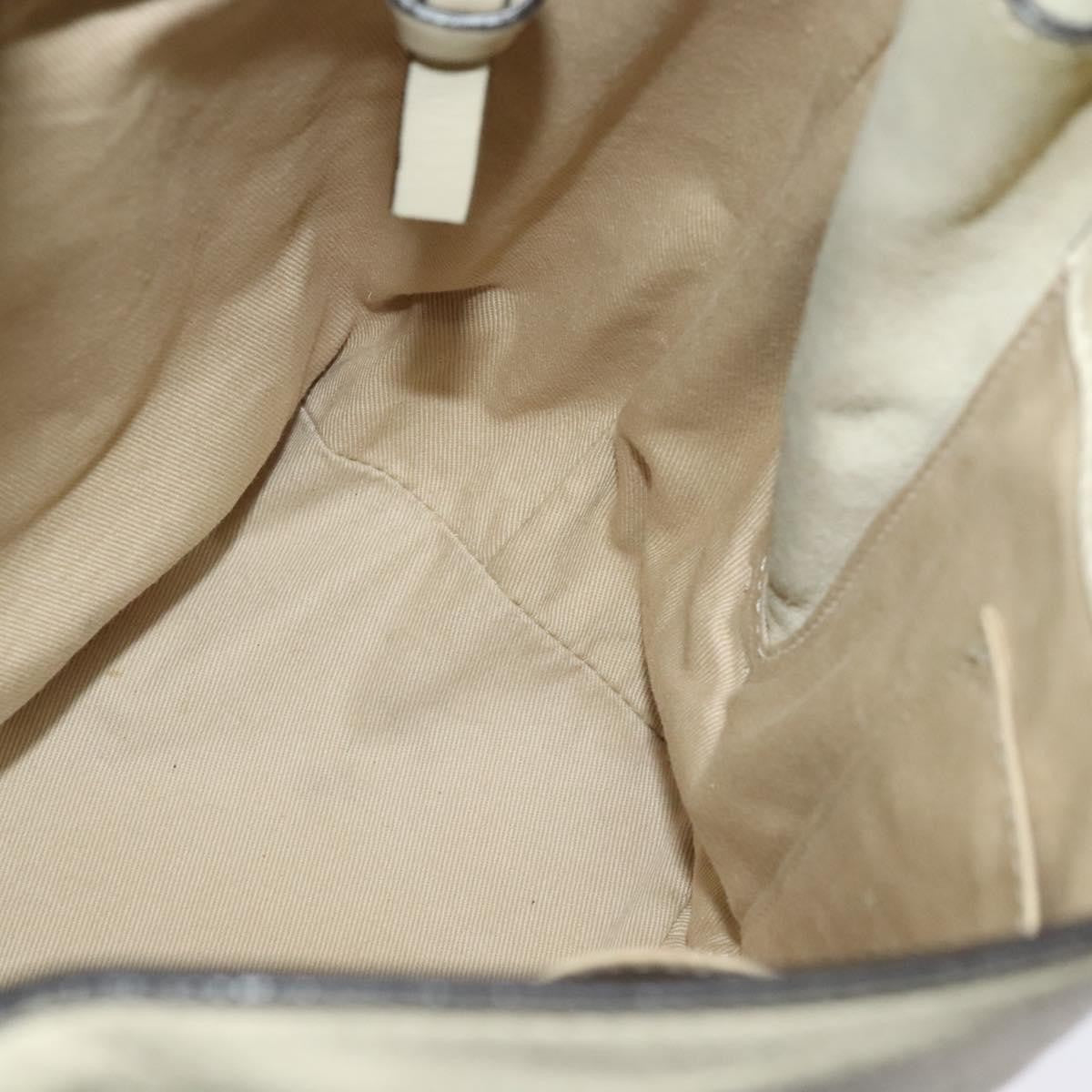 Chloe Faye Backpack Leather and Suede, BEIGE, SUEDE, Backpack