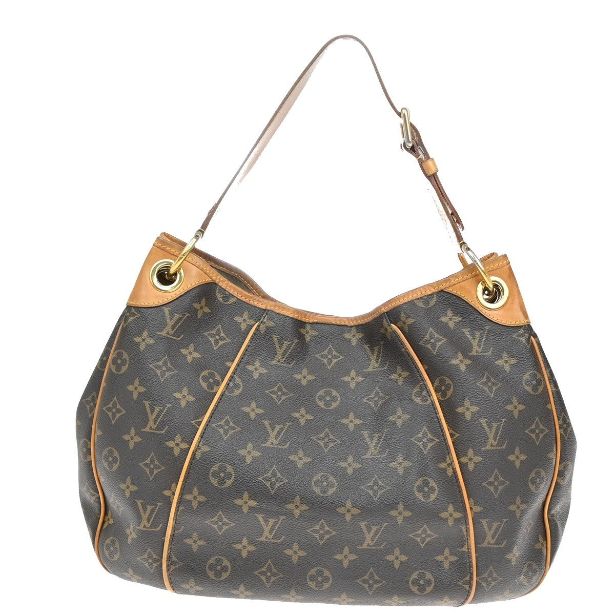 Louis Vuitton Galliera Handbag Monogram Canvas, BROWN, CANVAS, Shoulder bag