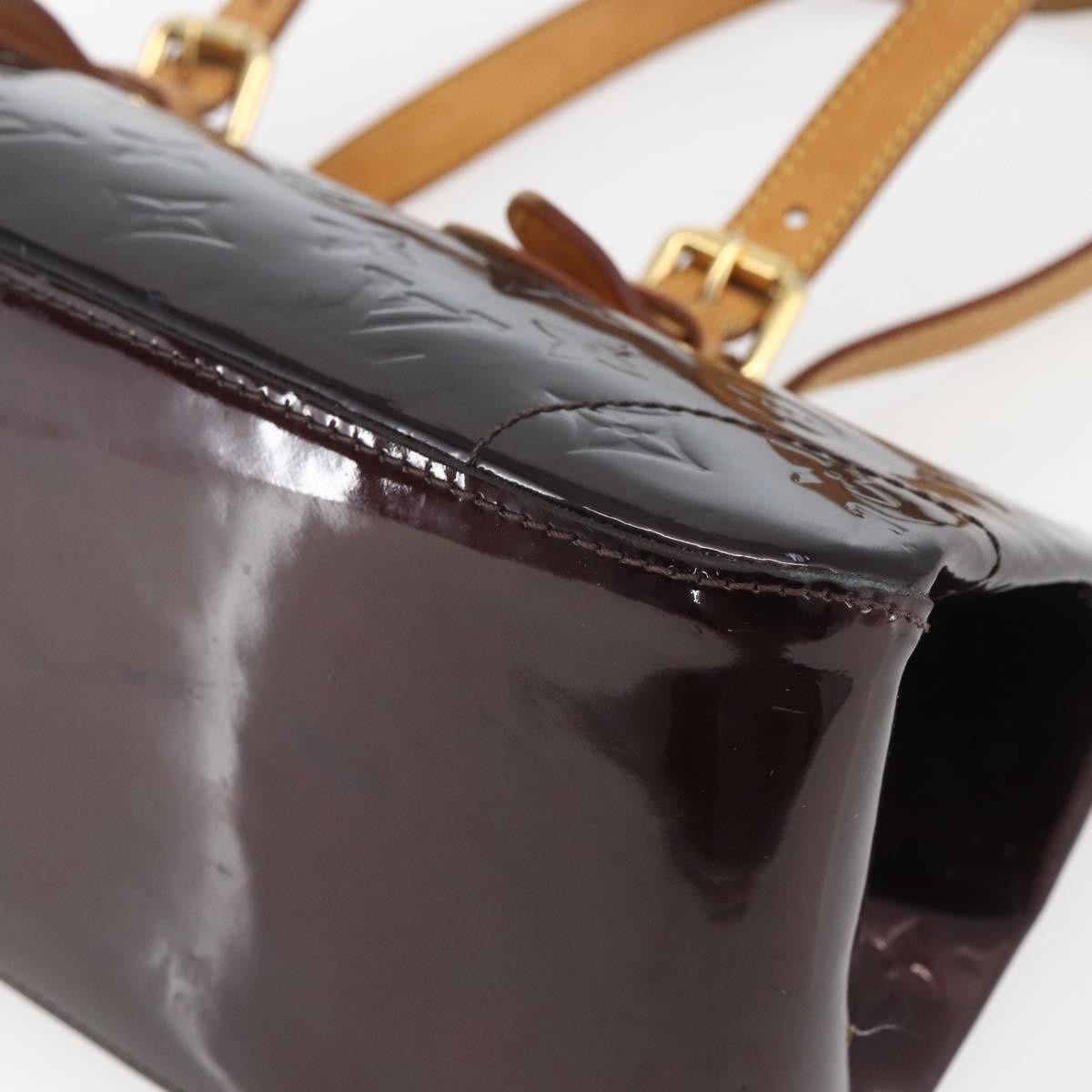 Louis Vuitton Rosewood Avenue Handbag Monogram Vernis, BURGUNDY, PATENT_LEATHER, Shoulder bag
