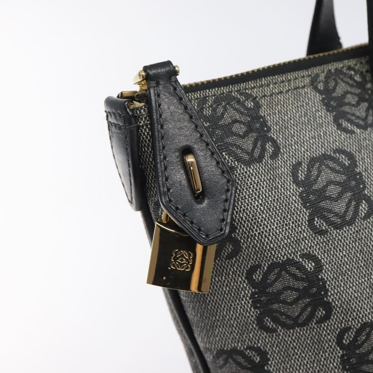 Loewe Anagram handbag PVC Leather, BLACK, PVC, Handbag