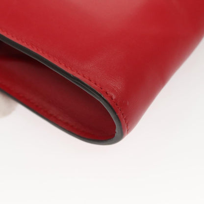 Gucci Zumi Shoulder Bag Leather, RED, LEATHER, Shoulder bag