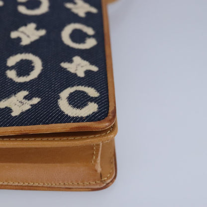 Celine Vintage Macadam Shoulder Bag C Macadam canvas, BLUE, CANVAS, Shoulder bag