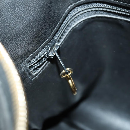 Chanel Vintage Diamond Stitch Boston Bag Quilted Lambskin, BLACK, LEATHER, Travel bag