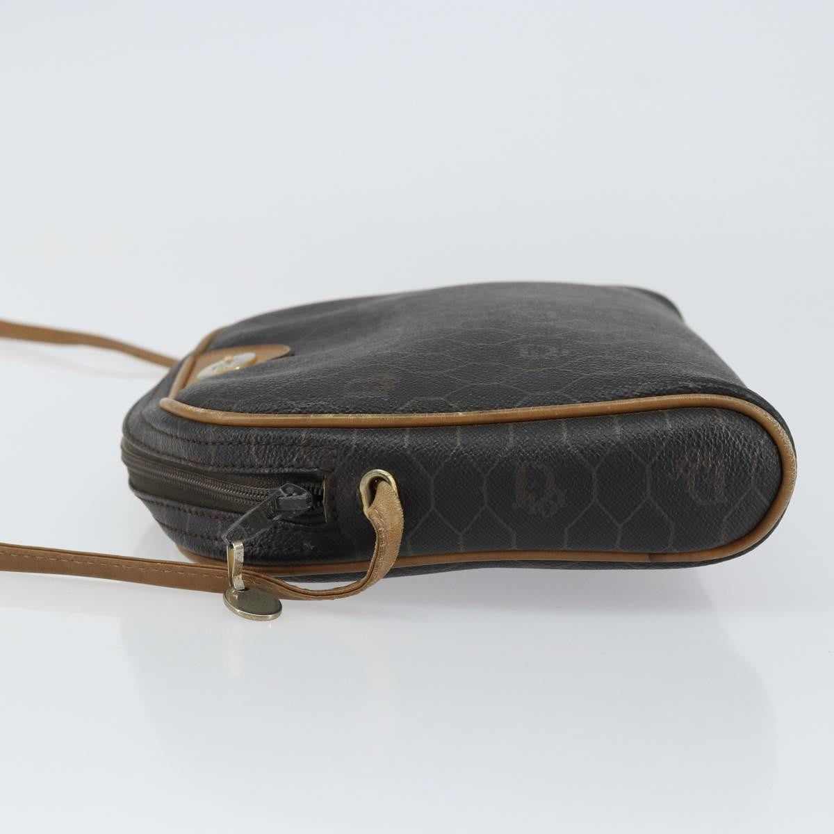 Christian Dior Vintage Honeycomb Shoulder Bag Canvas, BLACK, PVC, Shoulder bag