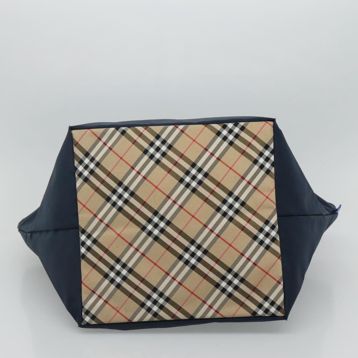 Burberry Nova Check Tote Nylon, NAVY, NYLON, Tote bag