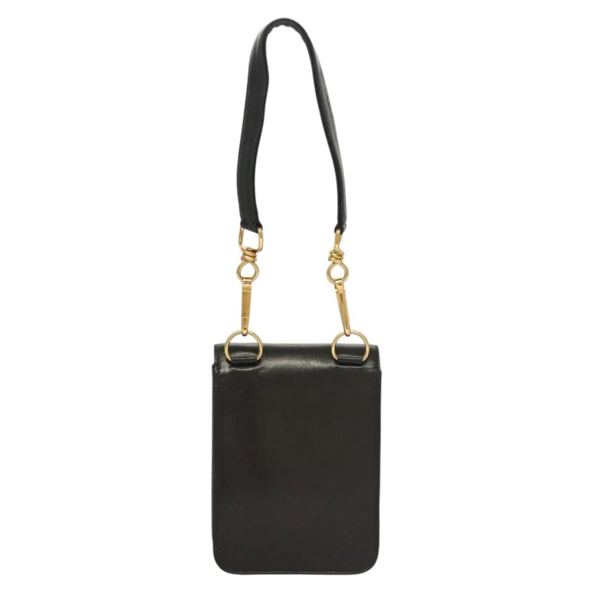 Chanel Vintage Button Waist Bag Quilted Lambskin, BEIGE, LEATHER, Clutche & pouche