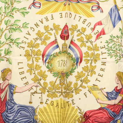 Hermes Carré 90 Silk multicolor, WHITE, SILK, Scarve & shawl