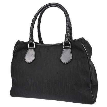 Christian Dior Lovely Tote Diorissimo Canvas, BLACK, CANVAS, Tote bag