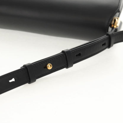 Salvatore Ferragamo Joanne Shoulder Bag Leather, BLACK, LEATHER, Shoulder bag