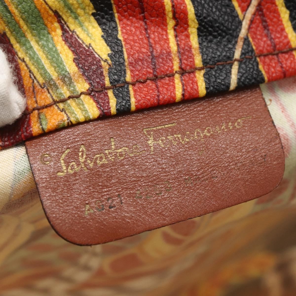 Salvatore Ferragamo Flower tote Canvas, MULTICOLOUR, PVC, Tote bag