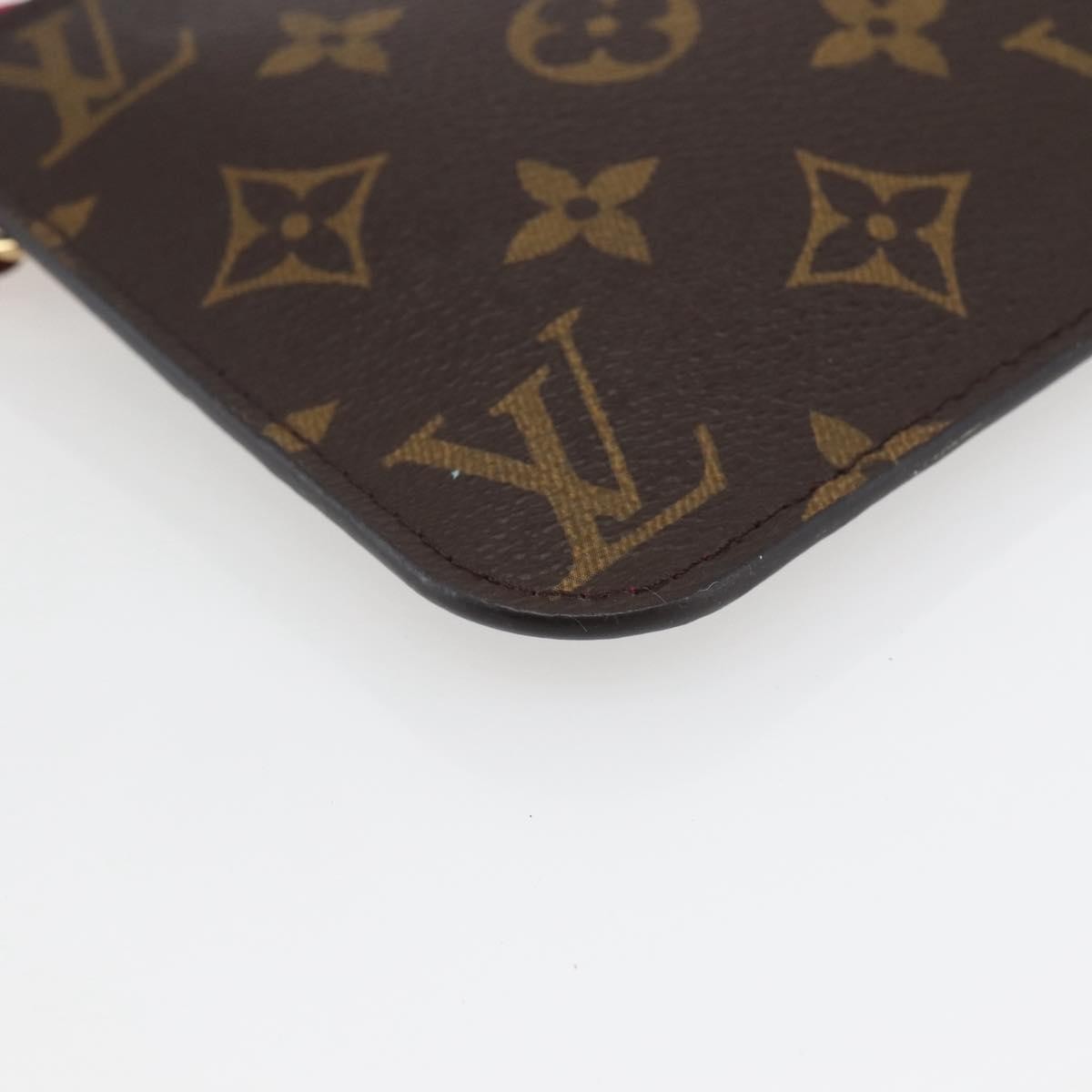 Louis Vuitton Neverfull Pochette Monogram Canvas, BROWN, CANVAS, Clutche & pouche