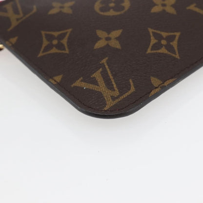 Louis Vuitton Neverfull Pochette Monogram Canvas, BROWN, CANVAS, Clutche & pouche