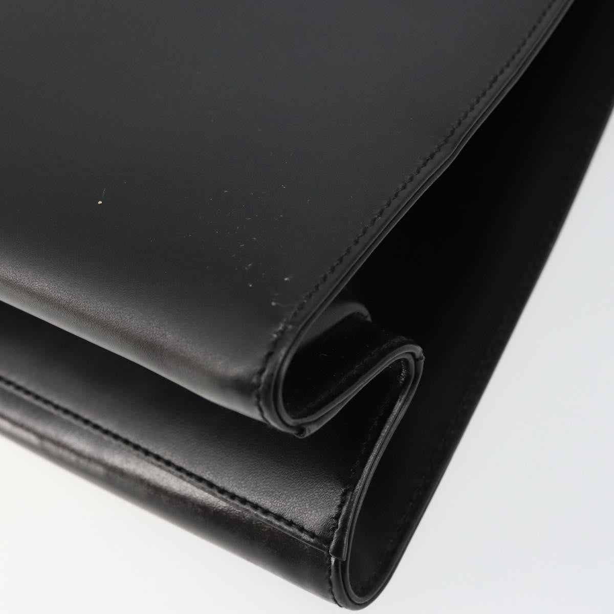 Salvatore Ferragamo Gancini Shoulder Bag Leather, BLACK, LEATHER, Shoulder bag