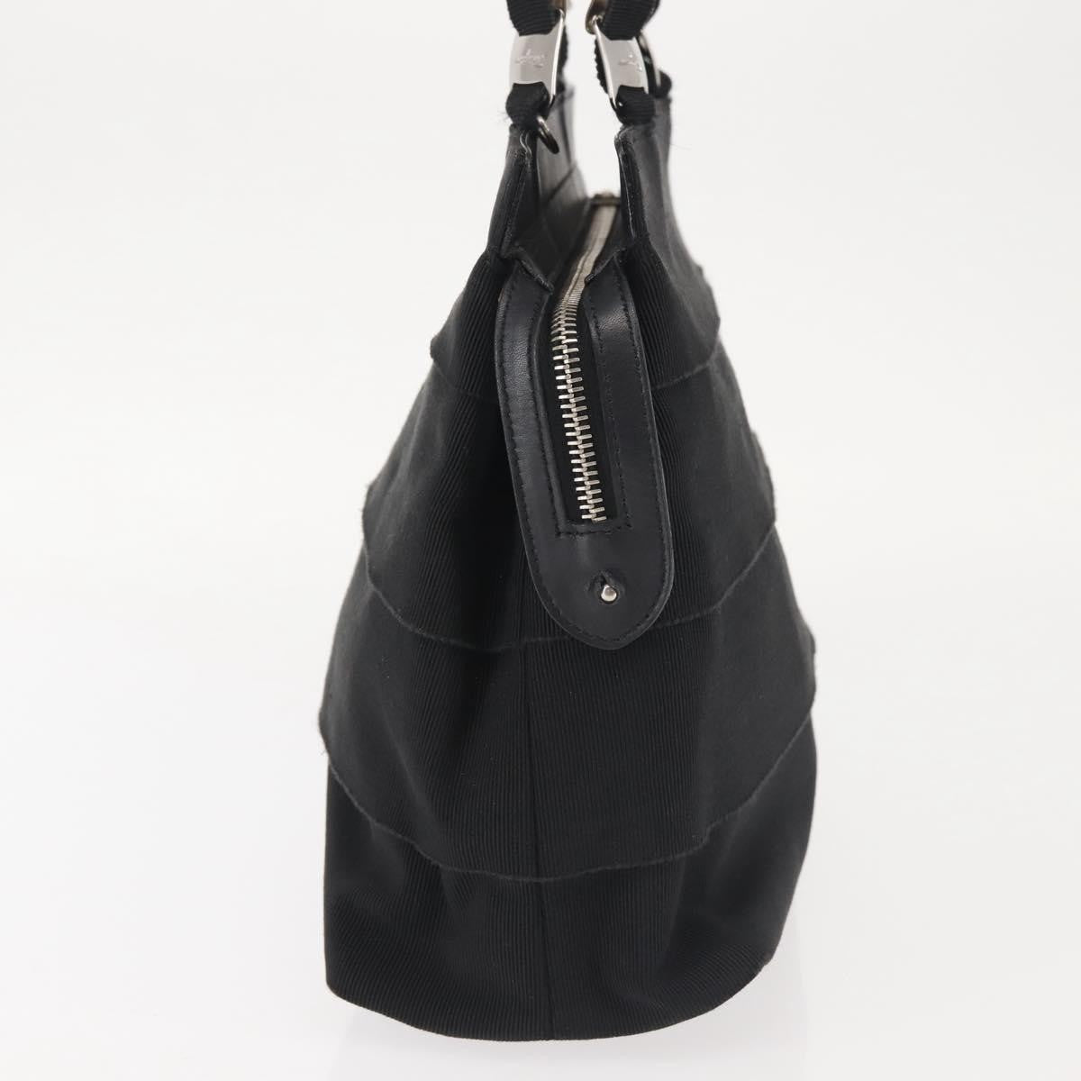 Salvatore Ferragamo Vala Handbag Canvas, BLACK, CANVAS, Handbag