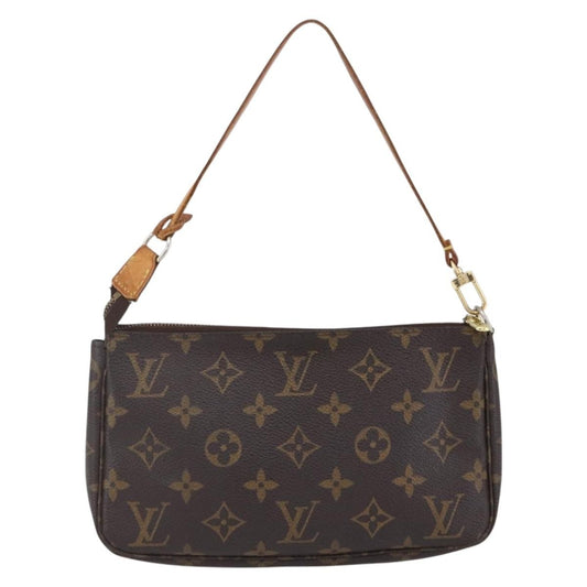 Louis Vuitton Pochette Accessoires NM Monogram Canvas, BROWN, CANVAS, Clutche & pouche