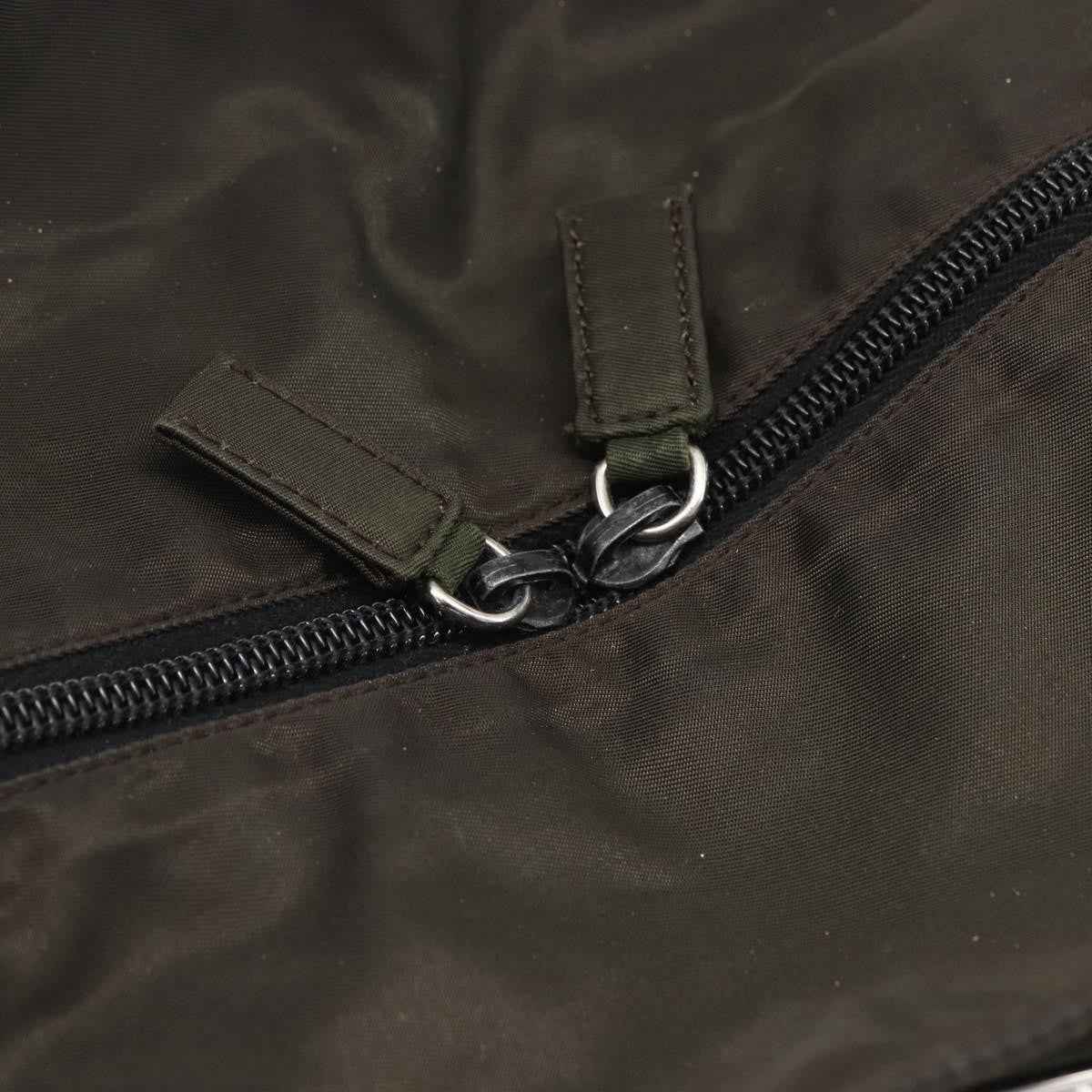 Prada Zip Tote Tessuto, KHAKI, NYLON, Tote bag