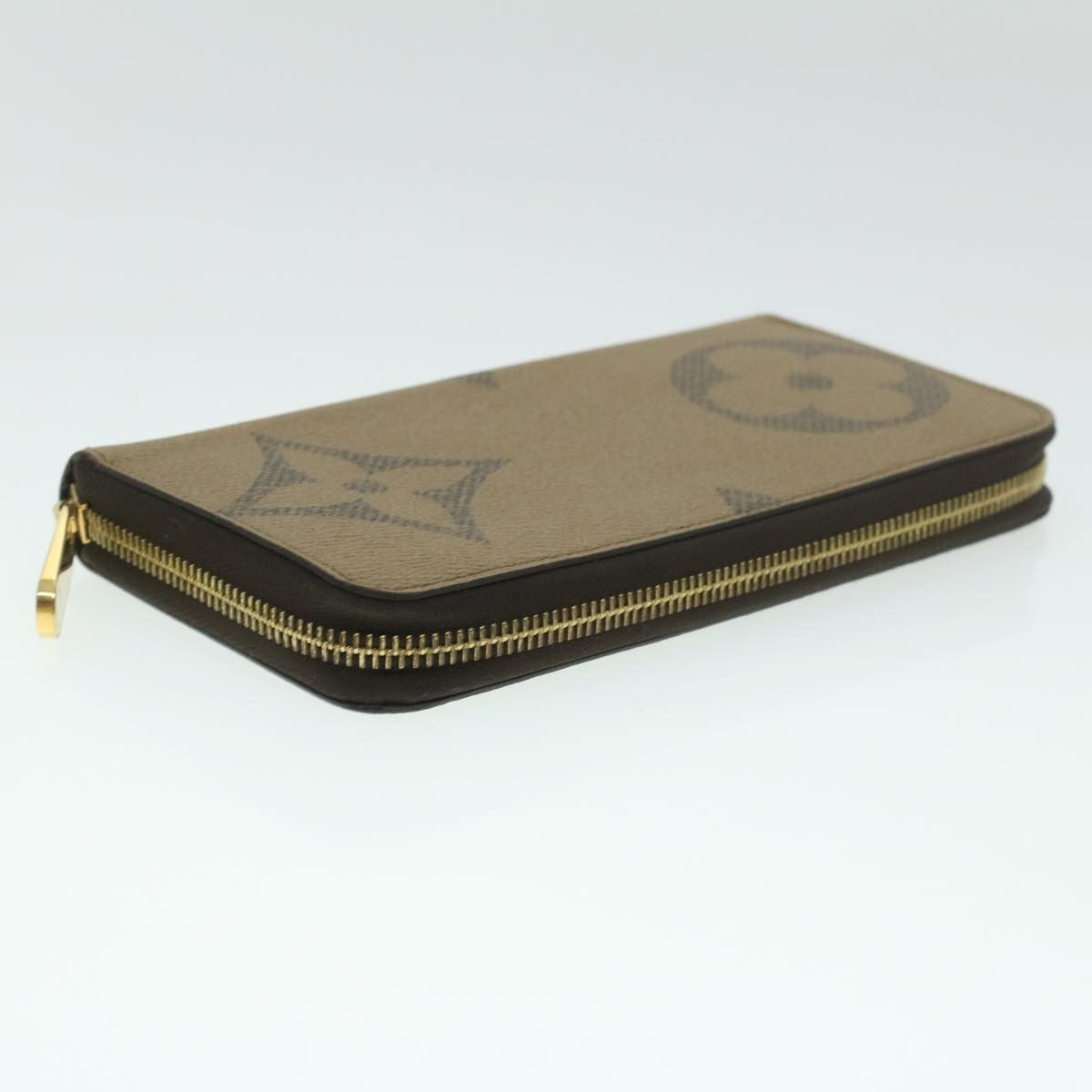 Louis Vuitton Zippy Wallet NM Monogram Giant Reverse, Brown, Canvas, Wallet