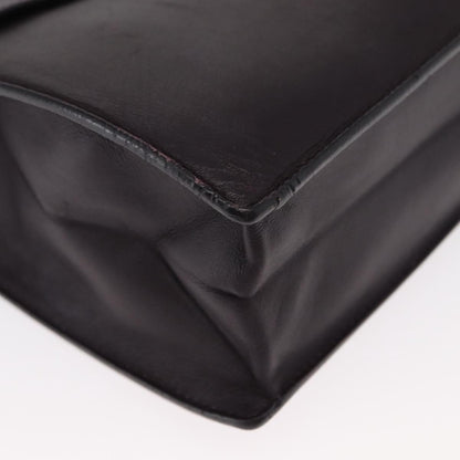 Salvatore Ferragamo Gancini Shoulder Bag Leather, PURPLE, LEATHER, Shoulder bag