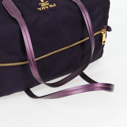 Prada Vintage Boston Bag Nylon, PURPLE, NYLON, Bag