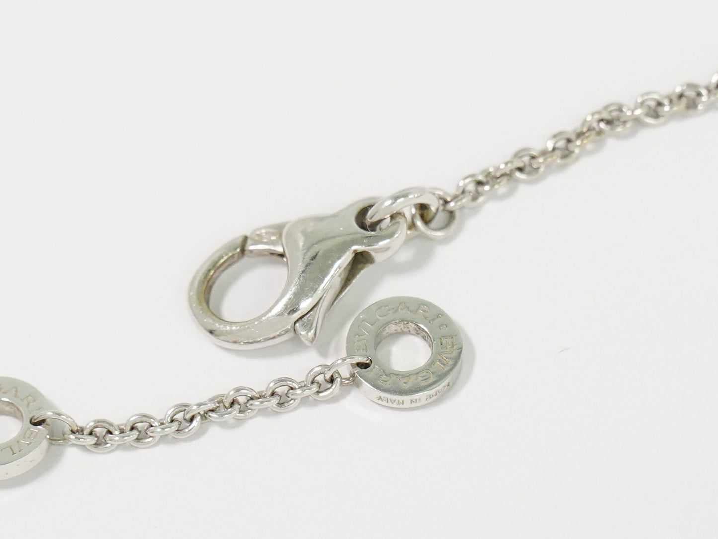 Bvlgari Parentesi Pendant Necklace 18K White Gold, SILVER, WHITE_GOLD, Necklace