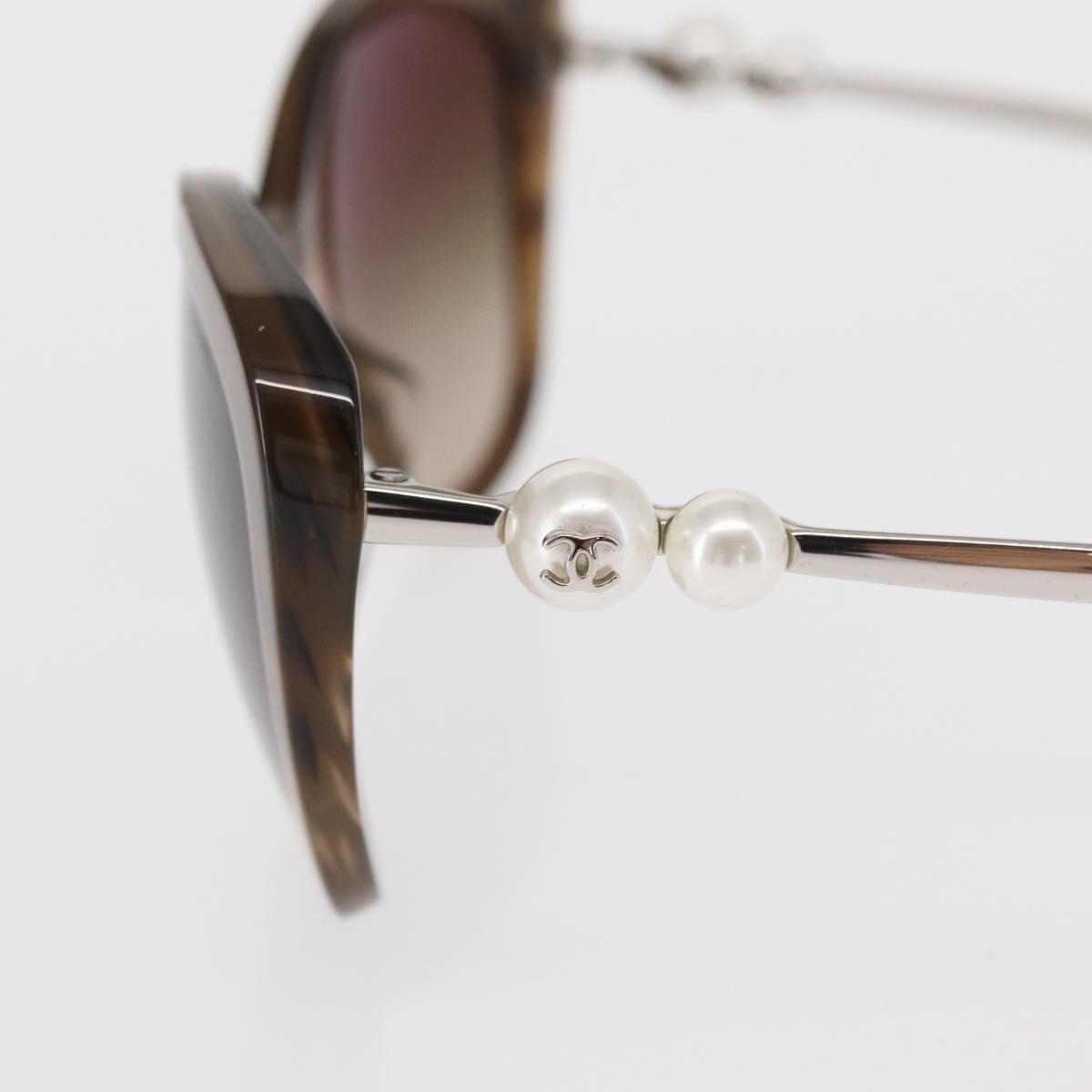 Chanel Logo CC Sunglasses Plastic, Brown, Plastic, Sunglasses