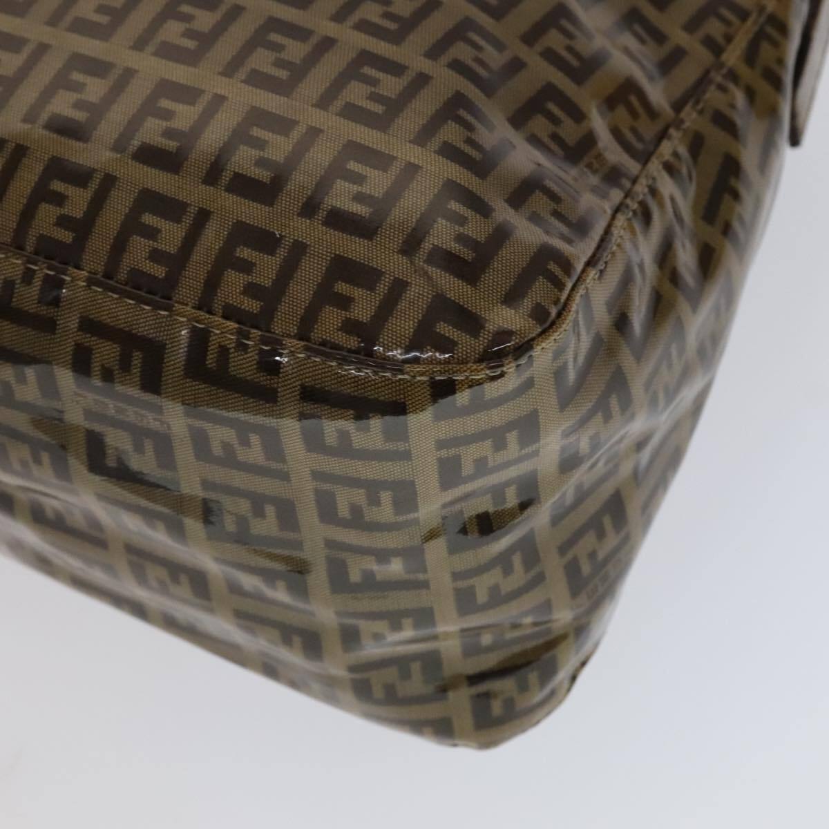 Fendi Mamma Baguette Zucca canvas, BROWN, CANVAS, Handbag