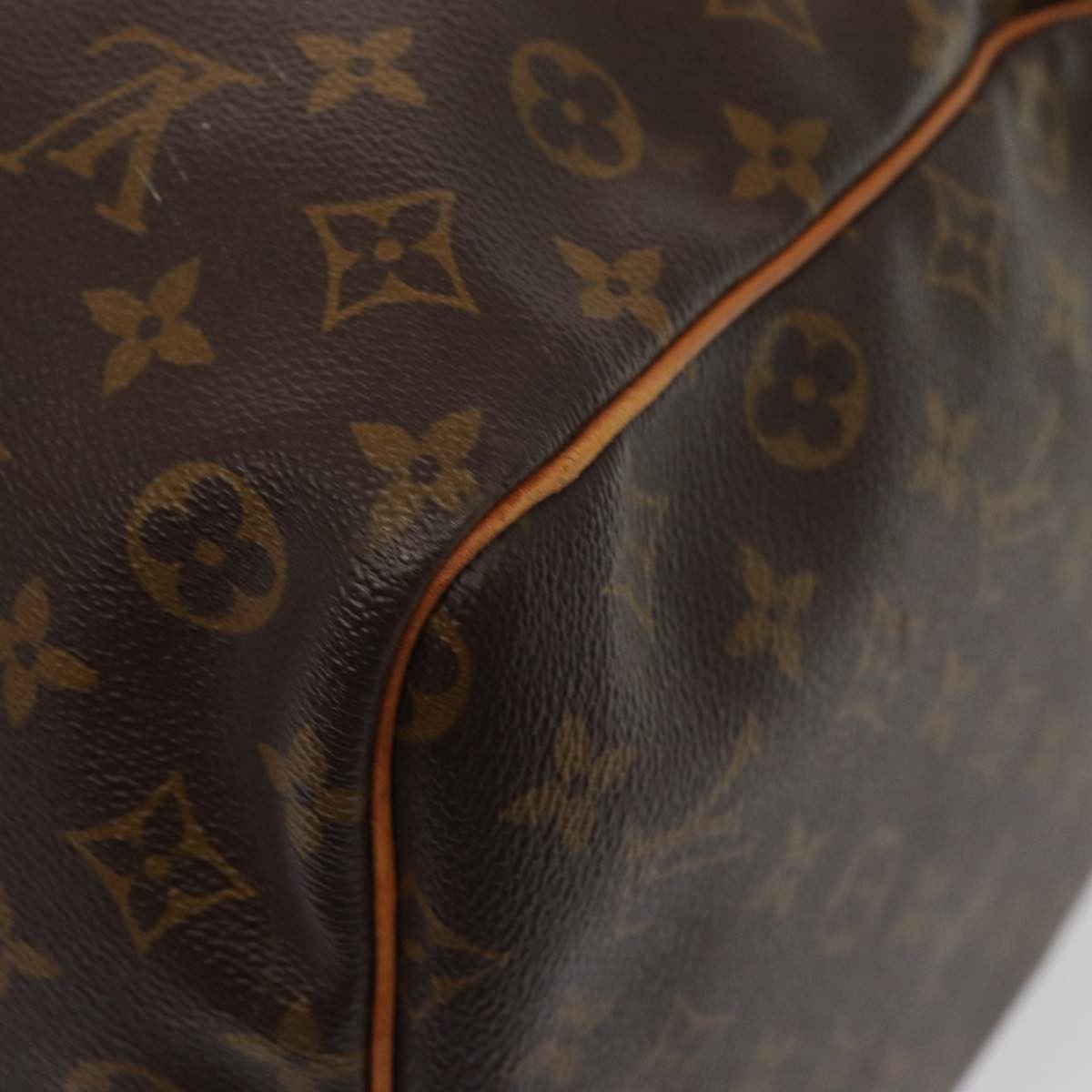 Louis Vuitton Keepall Bag Monogram Canvas, BROWN, CANVAS, Travel bag