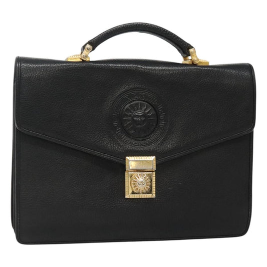 Versace Vintage Sun handbag Leather, BLACK, LEATHER, Handbag