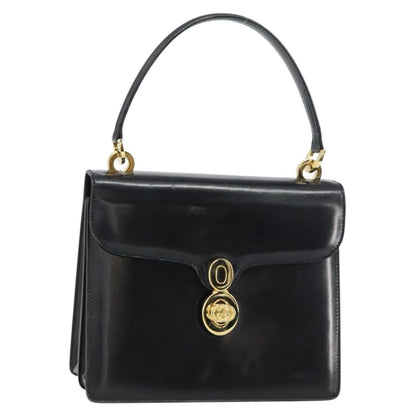Gucci Vintage Handbag Leather, BLACK, LEATHER, Handbag