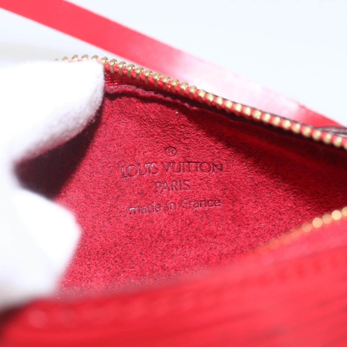 Louis Vuitton Soufflot Pochette Epi Leather, RED, LEATHER, Clutche & pouche