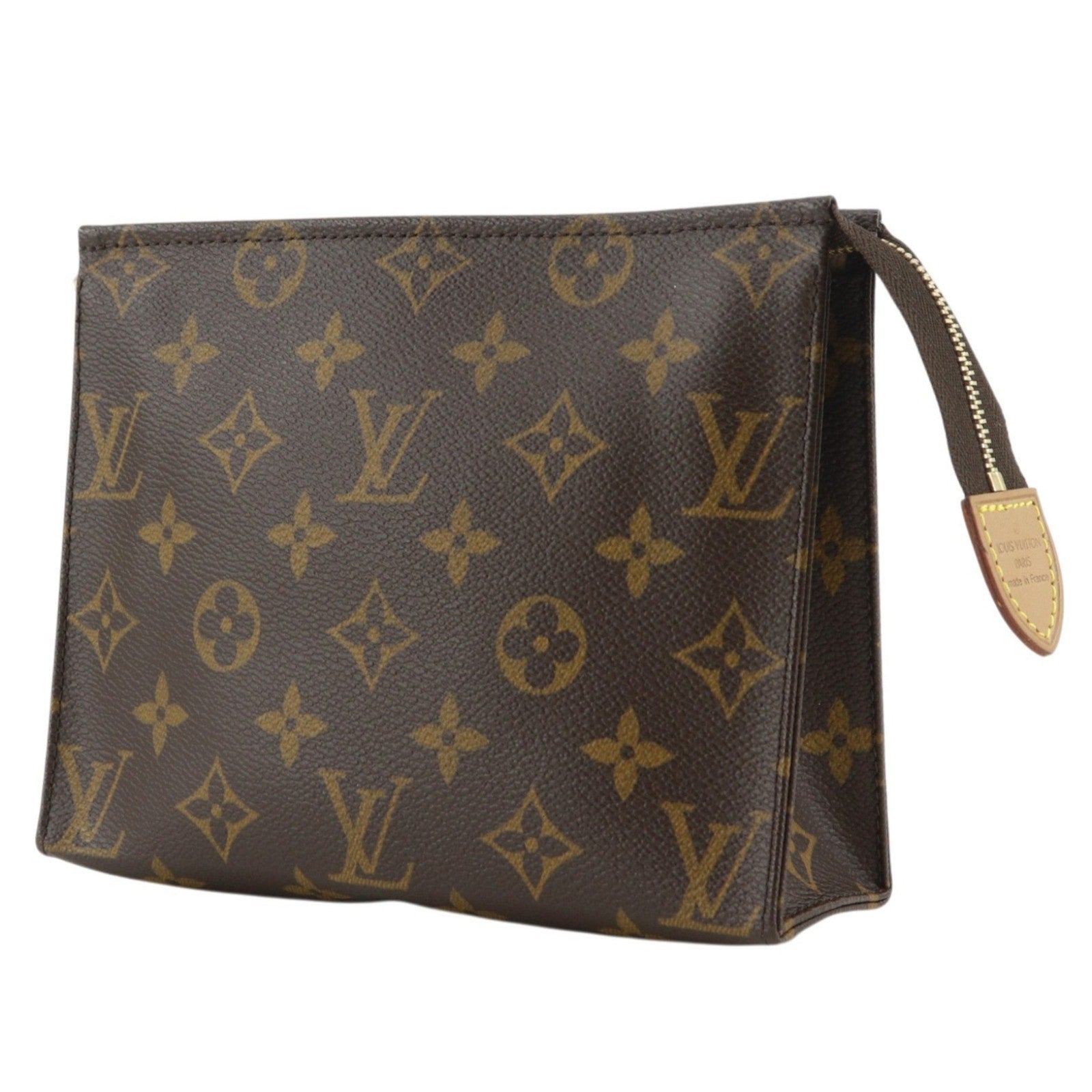 Louis Vuitton Toiletry Pouch Monogram Canvas, Brown, Canvas, Wallet