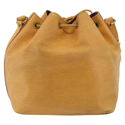 Louis Vuitton Petit Noe Handbag Epi Leather, YELLOW, LEATHER, Shoulder bag