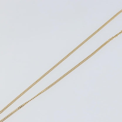 Christian Dior CD Pendant Necklace Metal and Crystals, GOLD, METAL, Necklace