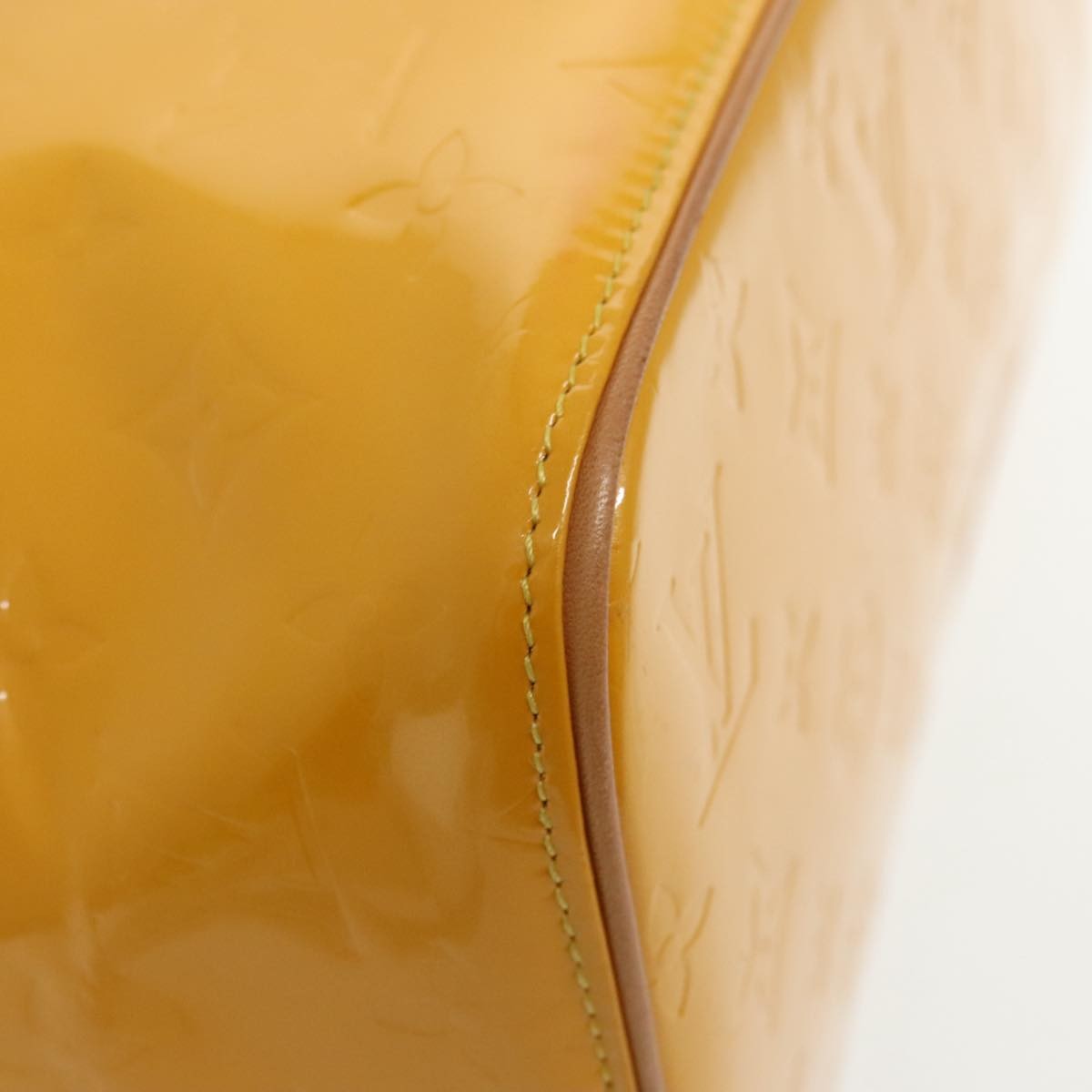 Louis Vuitton Houston Handbag Monogram Vernis, YELLOW, PATENT_LEATHER, Handbag